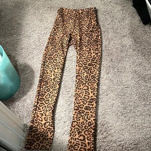 Cheetah high waisted pants